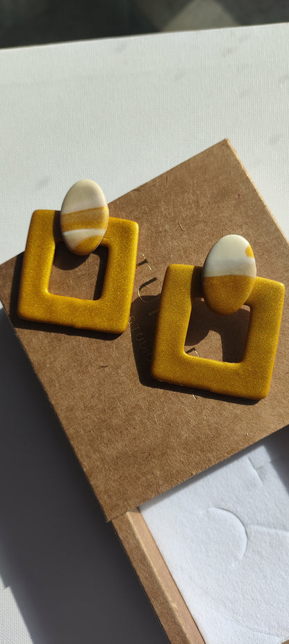 JIMENA ocre metalizado y crudo