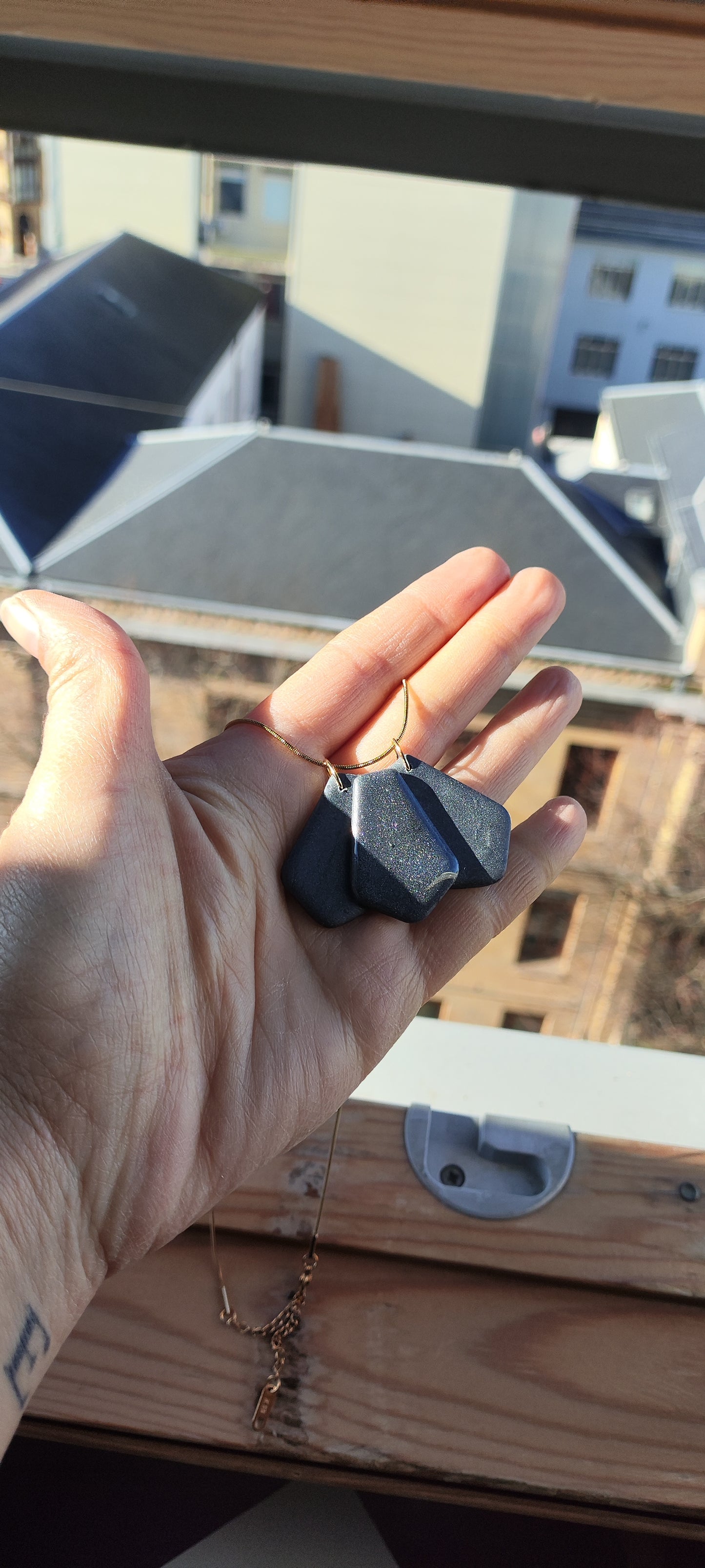 Collar gargantilla MATILDA plomo