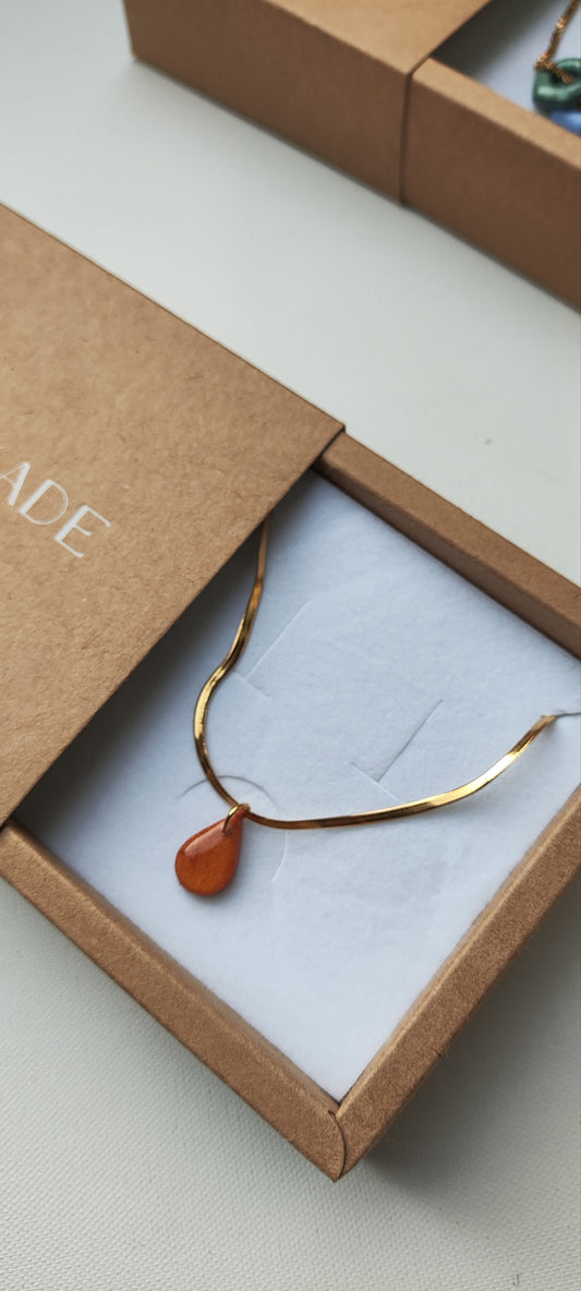 Collar gargantilla CUCA lágrima cadena plana