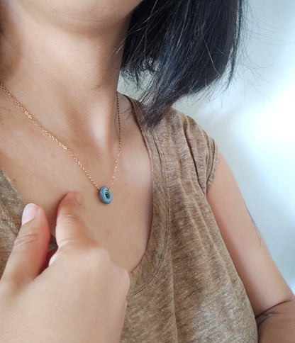 Collar gargantilla GILDA acero con baño en oro