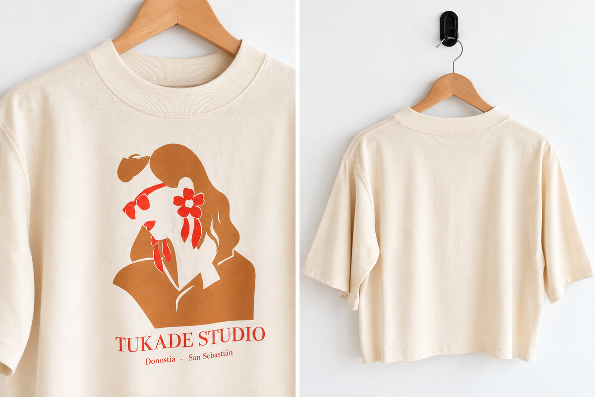 Camiseta Lupita - color natural jaspeado