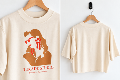 Camiseta Lupita - color natural jaspeado