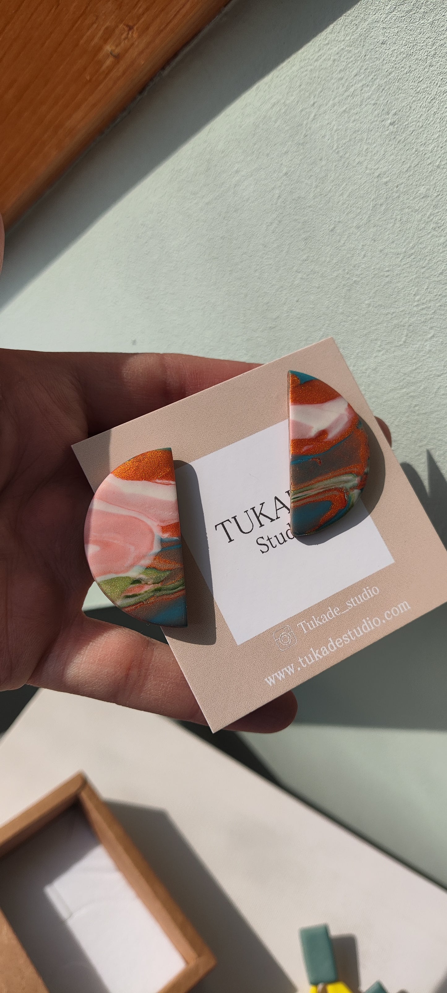 RENATA degradado crudo, pistacho y cobre