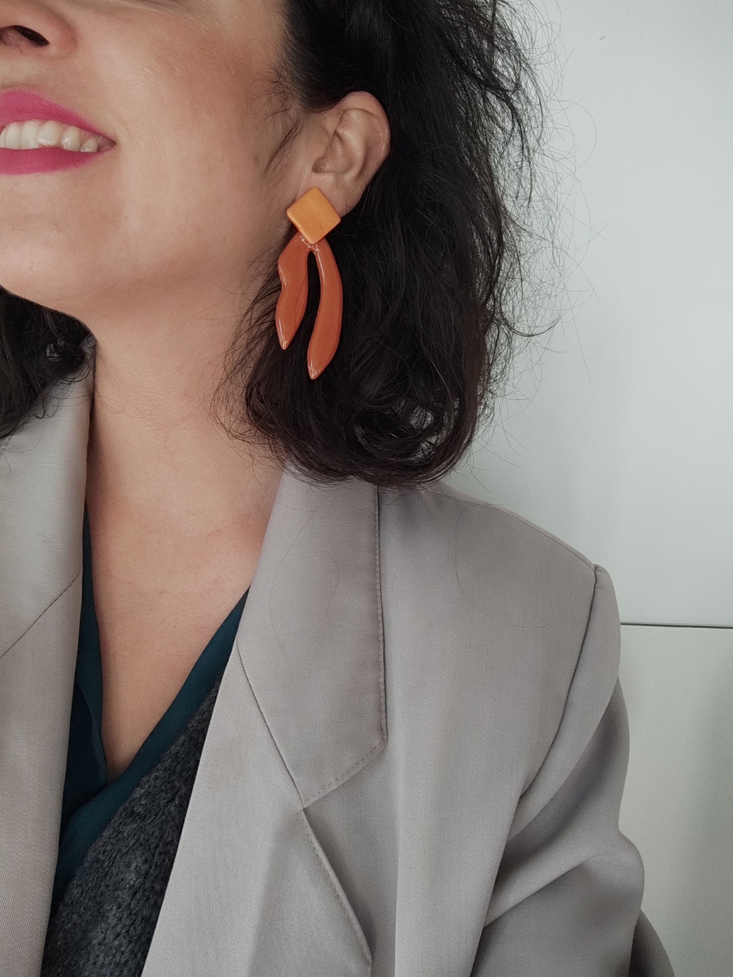 TIMOTEA maxi terracotta brillo