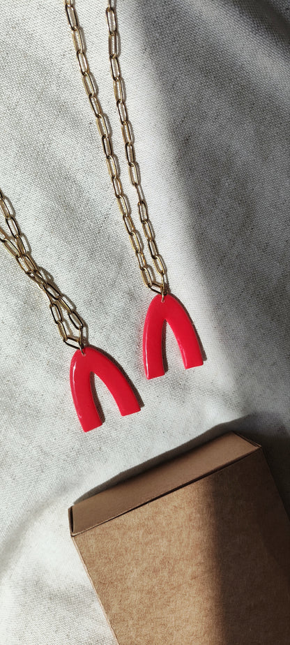 Collar SIMONA color sandía 🍉