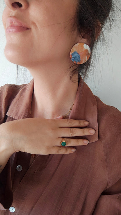 NOAH maxi degradado cobre, azul, crudo, terracota