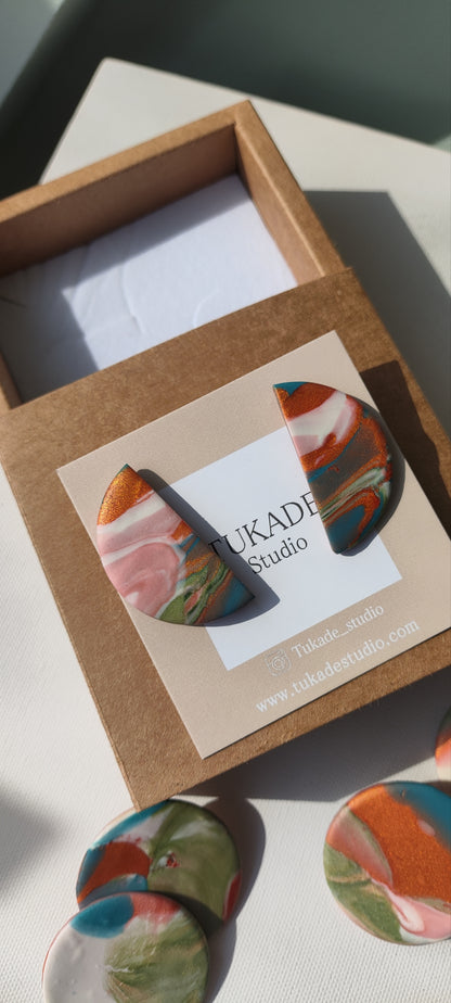 RENATA degradado crudo, pistacho y cobre