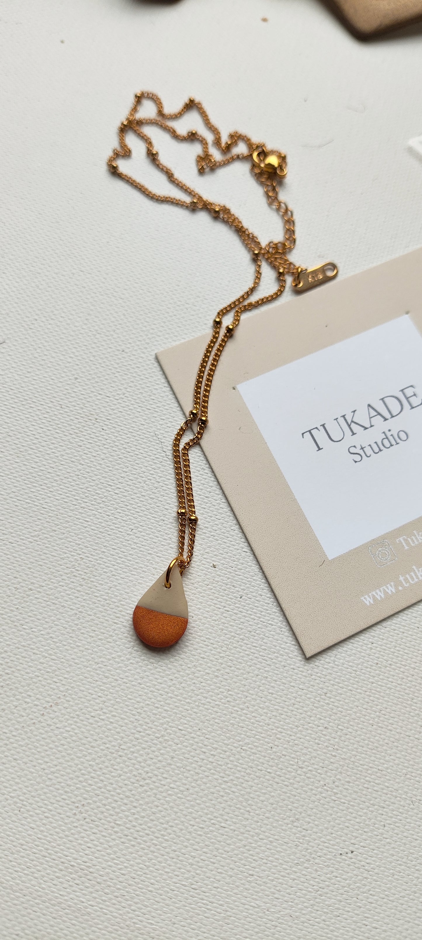 Collar gargantilla CUCA lágrima bicolor