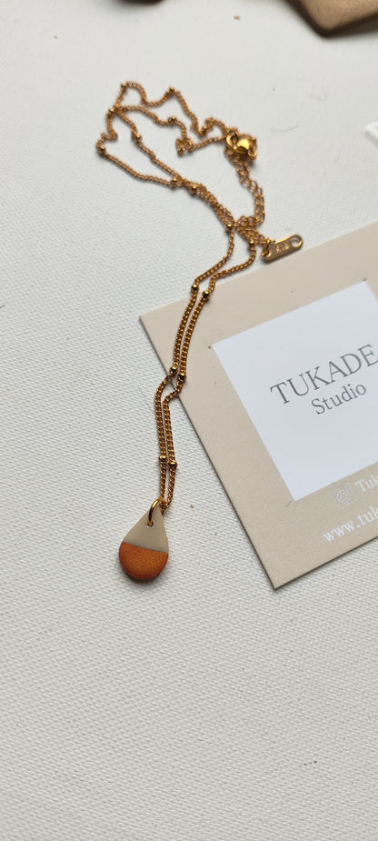 Collar gargantilla CUCA lágrima bicolor