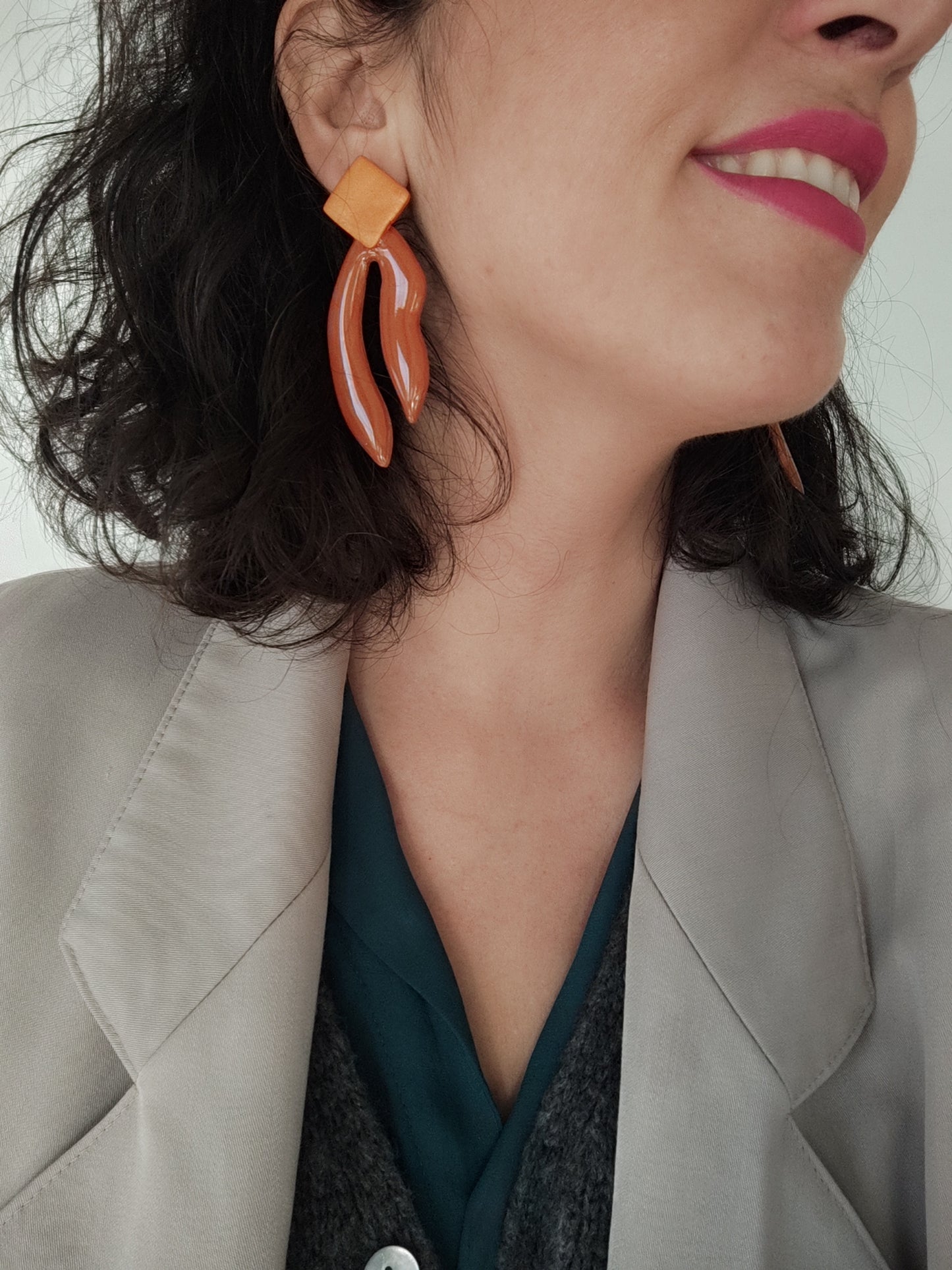 TIMOTEA maxi terracotta brillo