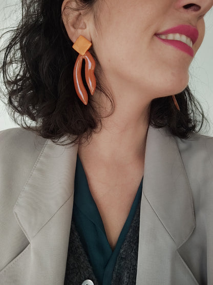 TIMOTEA maxi terracotta brillo