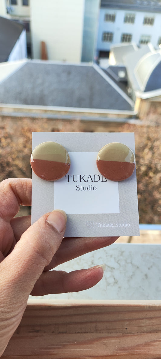 NOAH mini bicolor beige y rosa viejo