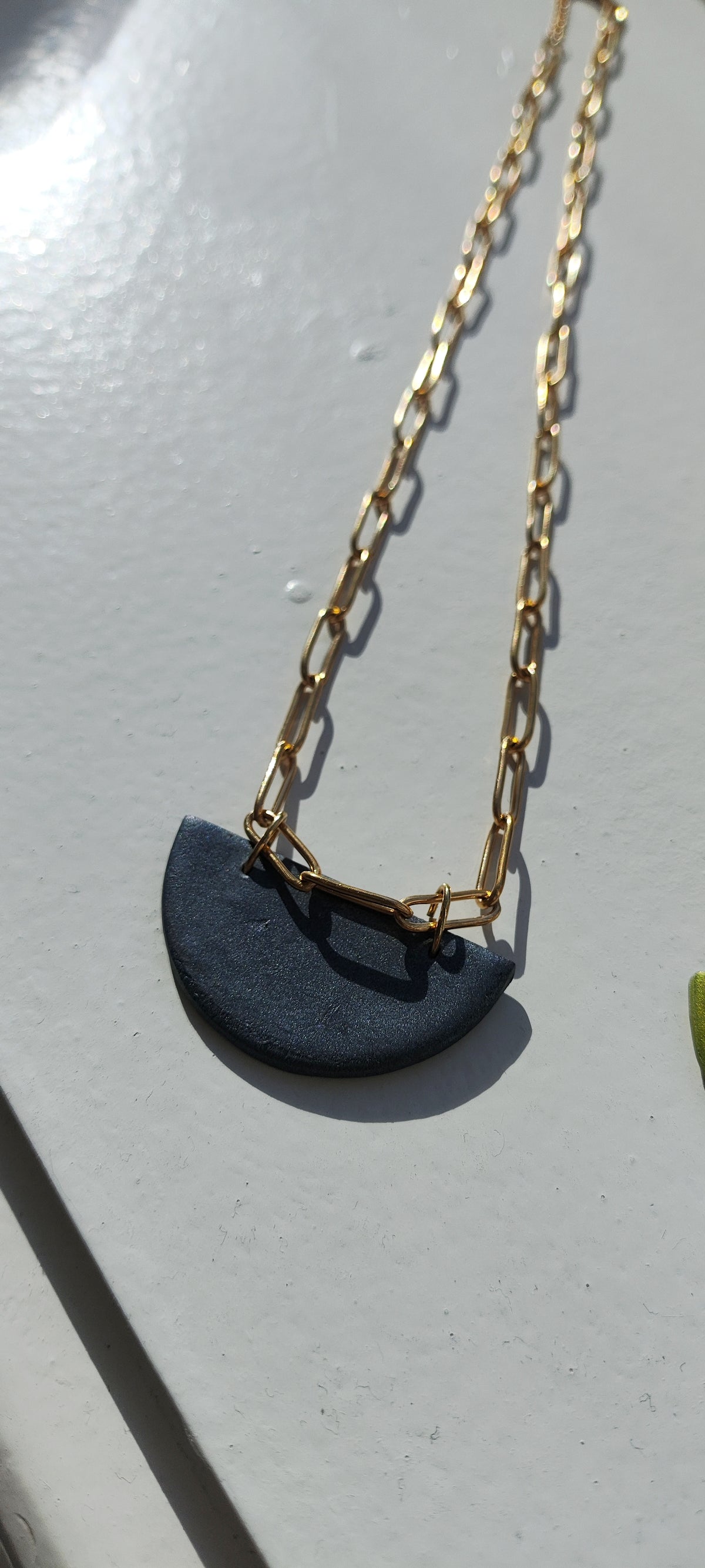 Collar RENATA cobre cadena eslabones