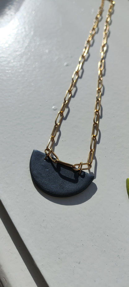Collar RENATA cobre cadena eslabones