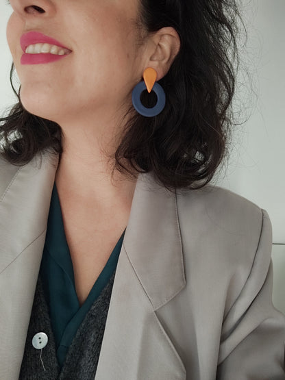 TOMASA azul marino y cobre