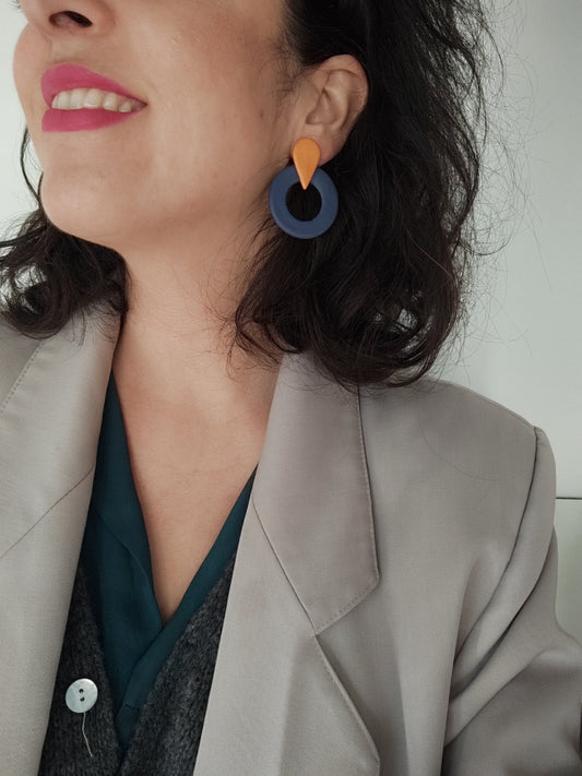 TOMASA azul marino y cobre