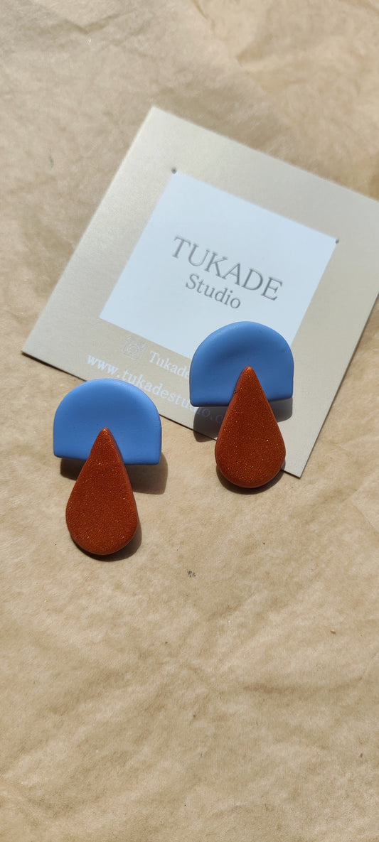 BRUNA azul y cobre