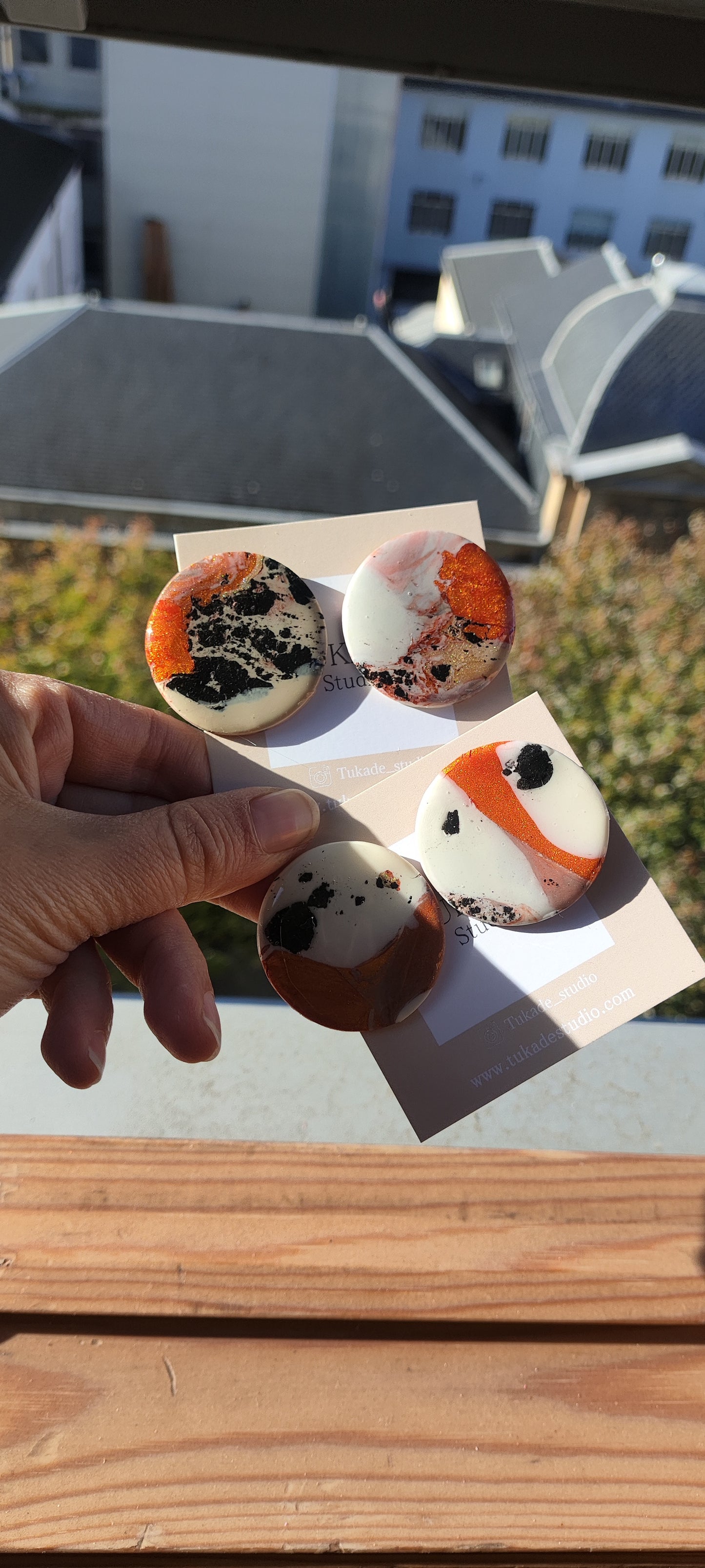 NOAH maxi degradado crudo, cobre, choco y negro.