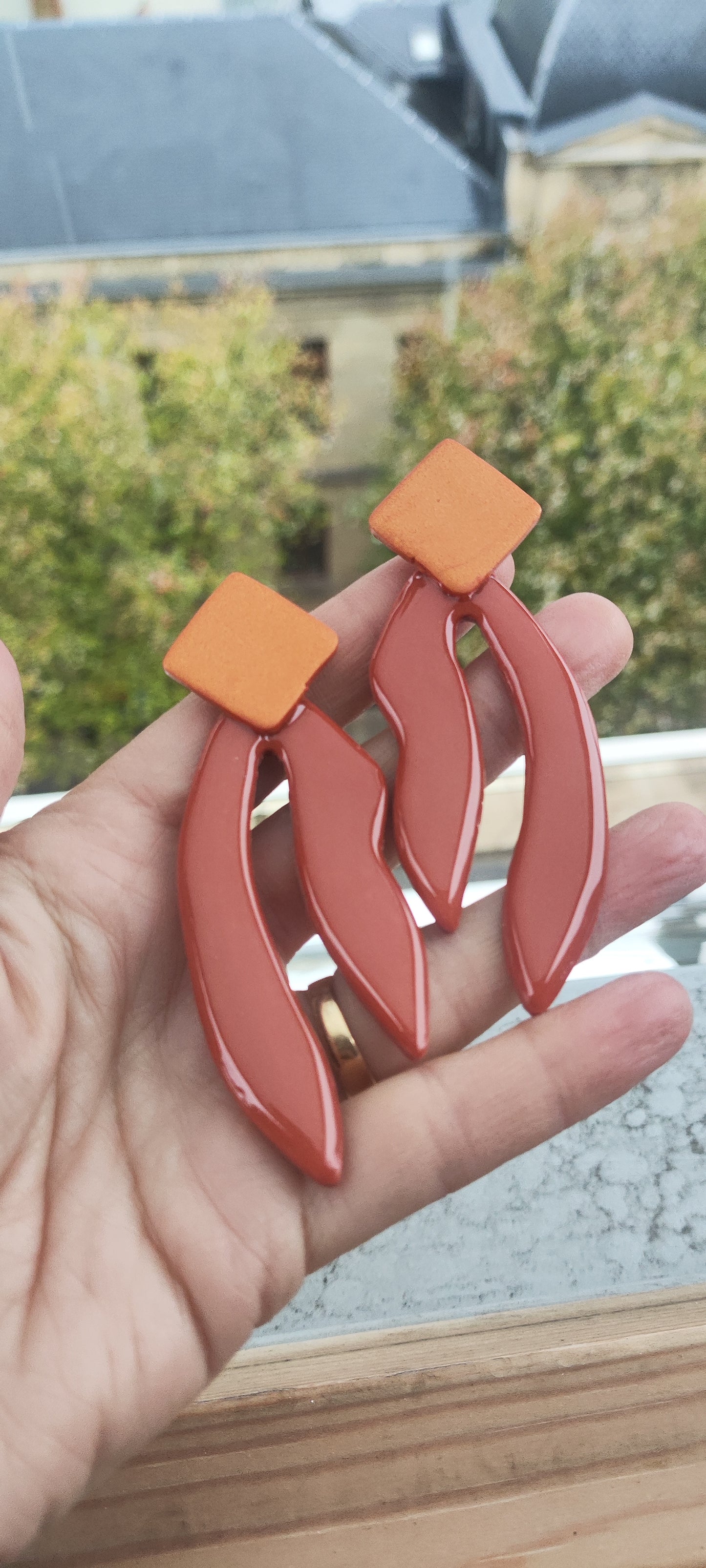 TIMOTEA maxi terracotta brillo