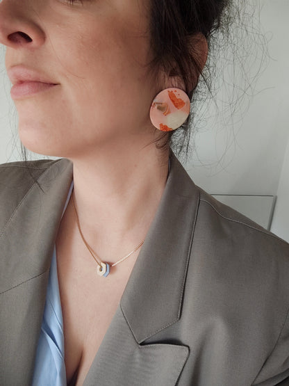 NOAH maxi degradado beige, cobre, rosa.